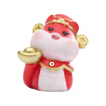 Suntek Çin Yeni Yılı Yılan Heykelciği Dekoratif Kırmızı