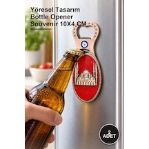 2 Adet Sultanahmet Magnet Ve Açacak Yöresel Tasarım Bottle Opener Souvenir 10x4 Cm 1