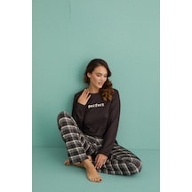 Gd Goldoremi 14102-8 Kadın Perfect Termal Uzun Kol Pijama Takımı 001