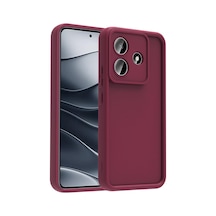 Xiaomi Redmi Note 14 5g Kılıf Kamera Korumalı Kalın Silikon Üstün Koruma Pazarplus Mürdüm