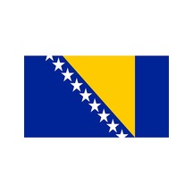 Masa Üstü Bosna Hersek Bayrağı 15X23Cm Masa Bayrağı