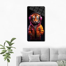Cam Tablo Modern Art Serisi Baby Tiger 40x80