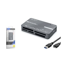 İetop C308 Usb 3.2 Gen1 All İn One Kart Okuyucu Cf Sd Microsd Ms Xd 5 Gbps Siyah Kdo