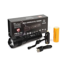 Uzun Menzilli 3000 Lümen Led Fener Yüksek Parlaklık Güçlü Aydınlatma Wt-600 Evimdeyokyok