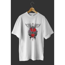 Noıssey -wed David Bowie 2 Tasarım Baskılı Oversize T-shirt Tişört Beyaz