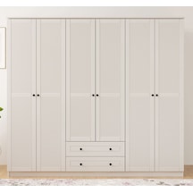 Rabi Mobilya Diva Counry 6 Kapaklı 2 Çekmece Mega Gardırop