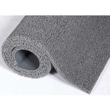 Gri Colourmat Kaydırmaz Kaymaz Yolluk Karmaşık Halı Kıvırcık Paspas 120cm X 100cm Gri