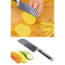 Tırtıklı Patates Kesme Bıçağı - Şekilli Sebze Ve Meyve Dilimleyici Diğer