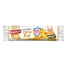 Koroplast Büzgülü Çöp Torbası Vanilya 15'li Orta 24'li Paket