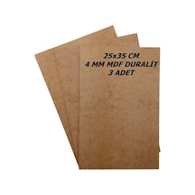 25x35 Cm 3 Adet 4 Mm Mdf Duralit