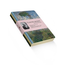 Claude Monet 4'lü Defter Seti - Impressionism Series - Çizgisiz - 64 Sayfa - 14x21cm 8683363711633, One Size