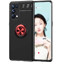 Oppo Reno 5 5G Kılıf Yüzüklü Kamera Korumalı Range Ring Silikon Kılıf