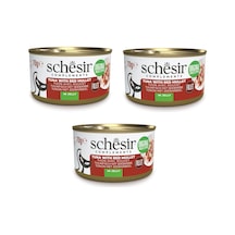 Schesir Ton Ve Barbun Balıklı Jöleli Tamamlayıcı Kedi Konservesi 70 Gr. X 3 Adet