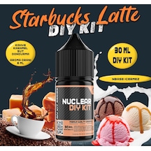 Nuclear 30 Ml Dıy Kit Starbucks Latte Gıda Aroması 6 Ml Aroma İçerir