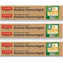 Cook Doğal Pişirme Kağıdı 16*2'Li (3 Çift)