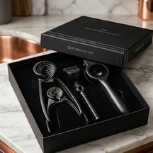 Deinhaus Chef Gastronomy Set, Mat Siyah Eloksal Döküm, Fındıkkıran Ve Narenciye Sıkacağı, Profesyonel Mutfak Seti