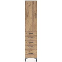 Arges Dolap 2 Raflı 5 Çekmeceli Tek Askılı 44x30x221 Aytaşı-çam Aytaşı