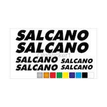 Bisiklet Kadro Sticker Seti Salcano Uyumlu Siyah