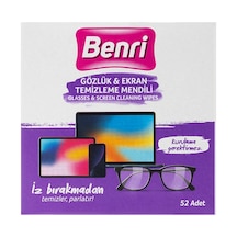Benri Gözlük & Ekran Temizleme Mendili 52'li