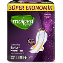 Molped Super Night Hijyenik Ped Süper Gece 14'lü
