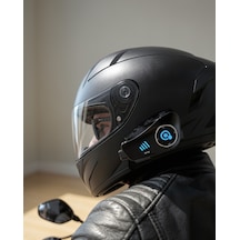 Q28 Motosiklet Kask Kulaklığı, Bluetooth, 1080p Kamera, Su Geçirmez