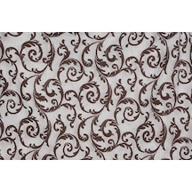 Sultan 2 Acı Kahve Renk Hazır Dikilmiş Pileli Fon Perde 75x260 Cm