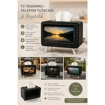 Tv Görünümlü Peçetelik Siyah - 901702962 Siyah