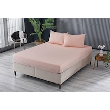 Colourful Fitted Çarşaf Çift King Size - Somon