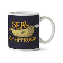 Seal Of Approval İki Tarafı Baskılı Kupa Bardak