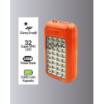 10000 Mah Güneş Enerjili Taşınabilir Şarj Cihazı Ve Aydınlatma Cihazı Çoklu