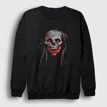 Presmono Unisex Skull Cannibal Corpse Sweatshirt Siyah
