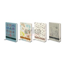 Nostalji" Ciltli Çizgili Sert Kapak Defter, 120 Yaprak Çok Renkli