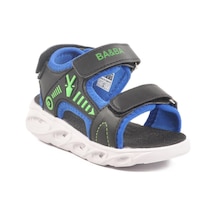 018125 P Siyah-saks Çocuk Sandalet Ba & Ba Siyah - Saks