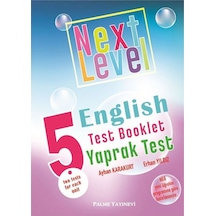 5 Sınıf English Test Booklet Palme Yayınları