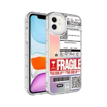 Apple Uyumlu iPhone 11 Kılıf Kamera Çıkıntılı Renkli Desenli Silikon