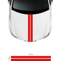 Ön Kaput Renkli Şerit Sticker Sticker Etiket Modeli