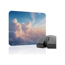 Bulutlar Kaymaz Dikişli Kauçuk Oyuncu Mousepad V2 - 22x18 Gaming Mouse Pad Fare Altlığı