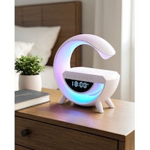Bluetooth Hoparlör 15w Kablosuz Hızlı Şarj Led Gece Lambası 63554181