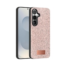 Magicool Onegif Samsung Galaxy Uyumlu S25 Bright Simli Kapak - Pembe