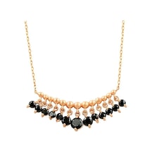 925 Ayar Gümüş Siyah Taşlı Shakira Kadın Kolye 925 Ayar Gümüş Siyah Taşlı Shakira Kadın Kolye