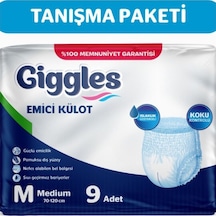 Giggles Yetişkin Emici Külot Hasta Bezi Medium 1 Paket 9 Adet M