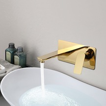 Banyo Lavabo Bataryası Ankastre Sıva Altı Dahil Altın - Dore