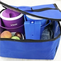 Termos Kamp Çantası Piknik Seyahat Spor Çantası Sıcak Soğuk Serin Tutan Tutucu Outdoor Çanta Mavi