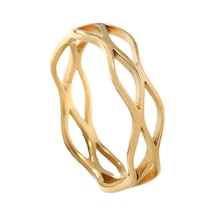 Chavin Çelik Gold Sarmal Model Bayan Yüzük Ev29sr 001