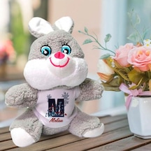 Kişiye Özel İsim Ve Harf Baskılı Peluş Tavşan Hk2451
