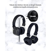 Rgb - 632 - Işıklı Katlanabilir Bluetooth 5.3 Kulak - Muratech - Üstü Kulaklık