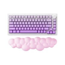 Bulut Şekilli Klavye Bilek Desteği Ergonomik & Konforlu Memory Foam Kaymaz Taban Bilek Yast
