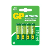 Gp 15g Greencell R6 Aa 1.5v Kalem Pil 4'lü Paket