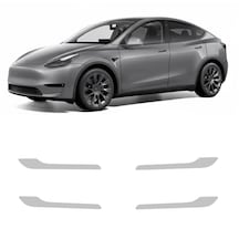 Tesla Model Y 2021 Juniper Kapı Kolları , Hazır Kesim, 210 Mikron Ppf Tpu, Şeffaf Boya Koruma Filmi