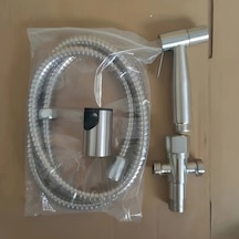 Xuweiwei 4 Parça Set Paslanmaz Çelik El Tipi Duş Başlığı Duş Seti Yüksek Basınçlı Nozul Ve Ayarlanabilir Su Akışı